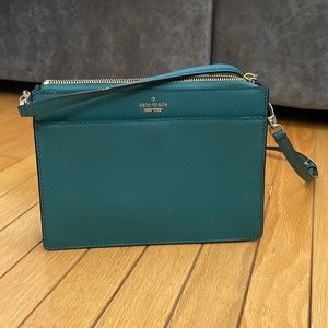 Kate Spade cross body bag in dark turquoise